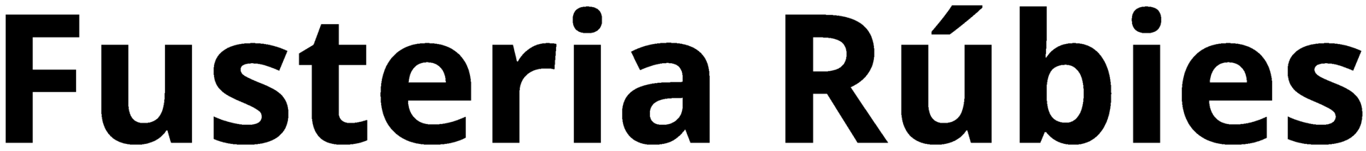 Fusteria Rúbies Logo